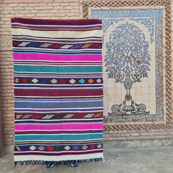 Berber Kilim Rug – Authentic Moroccan Craftsmanship 3 x 5 FT