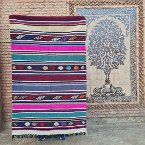 Berber Kilim Rug – Authentic Moroccan Craftsmanship 3 x 5 FT