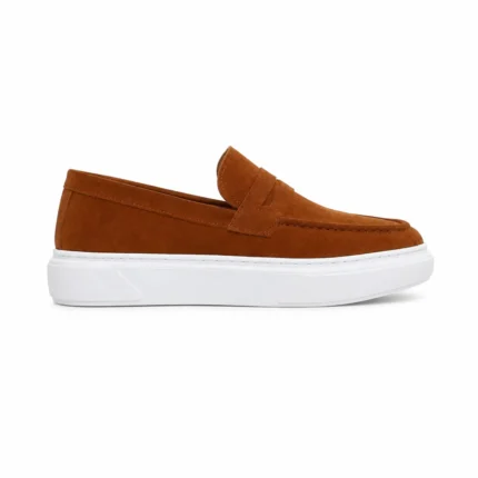 DONYDIOF Mocassin Casual en Daim (Tabac)