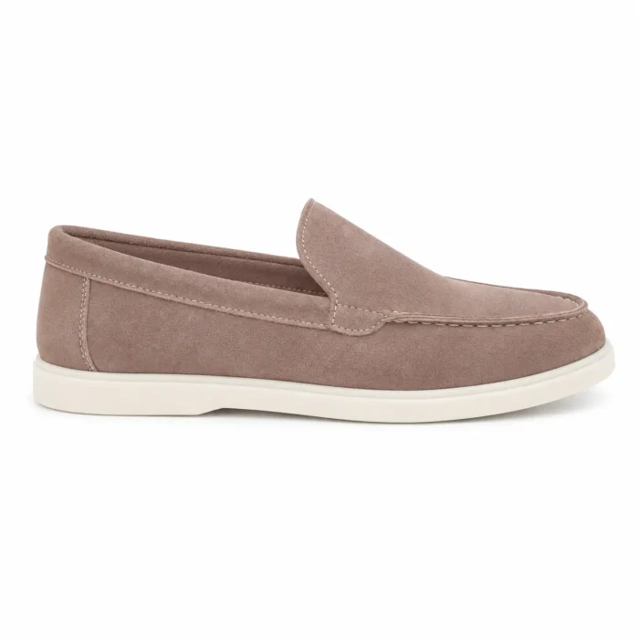 DONYDIOF Mocassin Élégance en Daim (Beige)