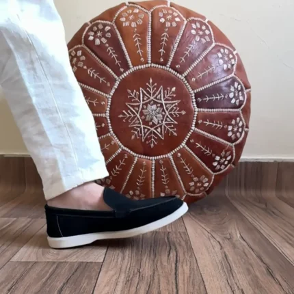 DONYDIOF Mocassin Élégance en Daim (Noir)