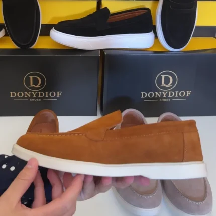 DONYDIOF Mocassin Élégance en Daim